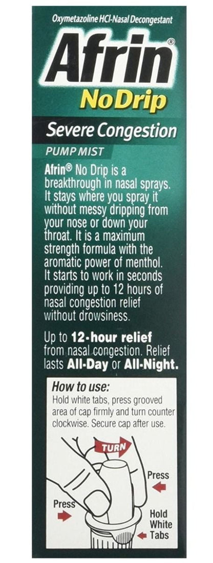 AFRIN SPRAY NO DRIP XTR MOIST 15ML