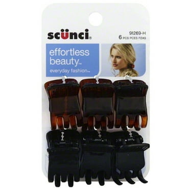 Scünci Effortless Beauty Thick Hair 6cm Jaw Clips, 2 CT