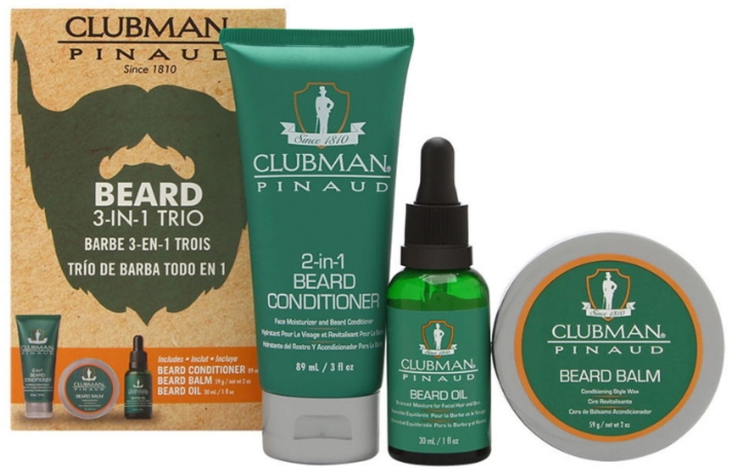 CLUBMAN BEARD 3 IN 1 TRIO