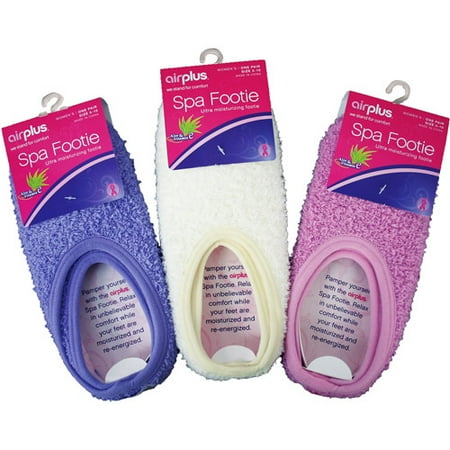 airplus Comfort Lite Woman's Footie Sock - Brights, 3 pairs