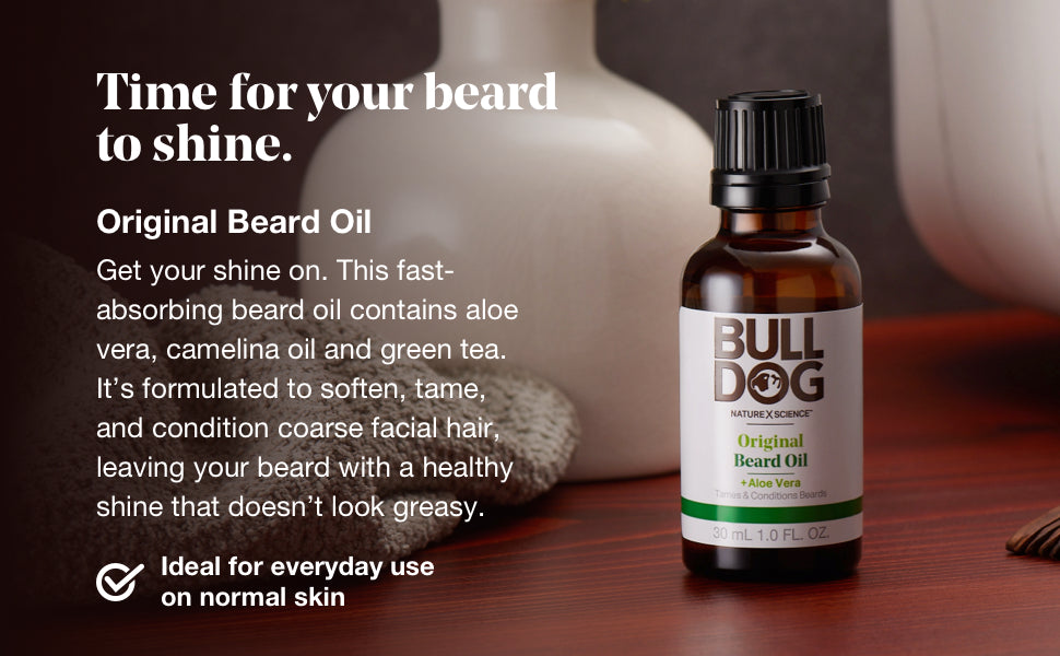 BULLDOG NATURAL SKINCARE BEARD OIL,ORIGINAL
