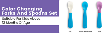 Munchkin ColorReveal Color Changing Toddler Forks and Spoons - 6 count