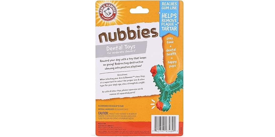 ARM&HAMMER DOG BARKIES PB DENTAL TOY
