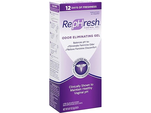 Rephresh Odor Eliminating Gel 4 Applicators 0.07oz