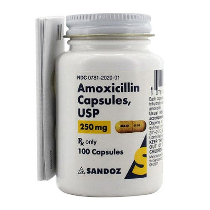 AMOXICILLIN CP 250MG 100