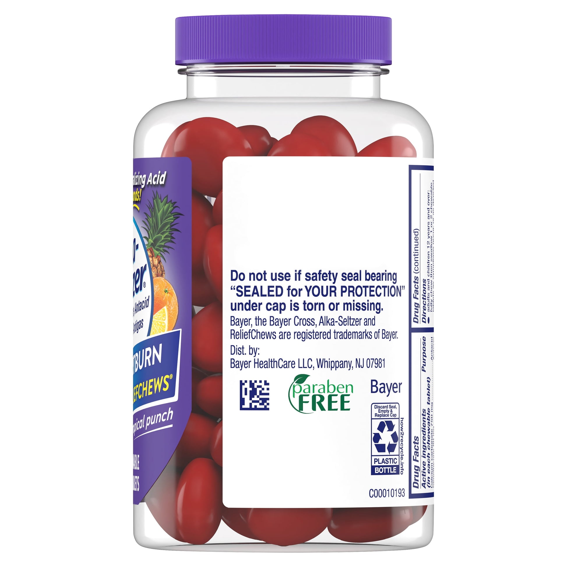 ALKA-SELTZER HB GAS RLF TROP CHEWS 60CT