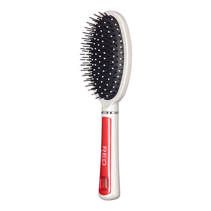 Kiss Red Brush Round Cushion (6in) Smooth Groom