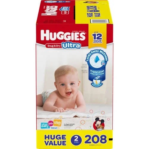 HUGGIES SNUG & DRY SZ2 DPR 116CT