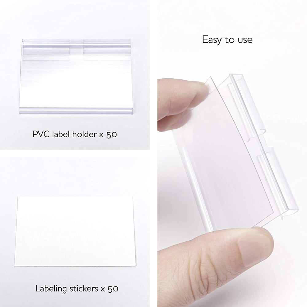LABEL HOLDER 51" CLEAR DS