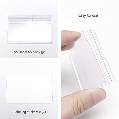 LABEL HOLDER 51" CLEAR DS