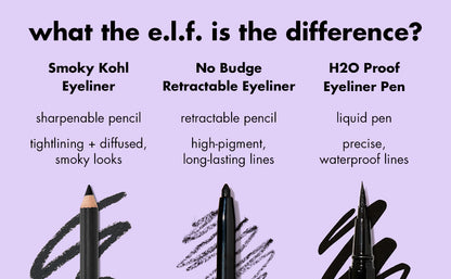 e.l.f. Smoky Kohl Eyeliner - Black Velvet, 0.03 oz