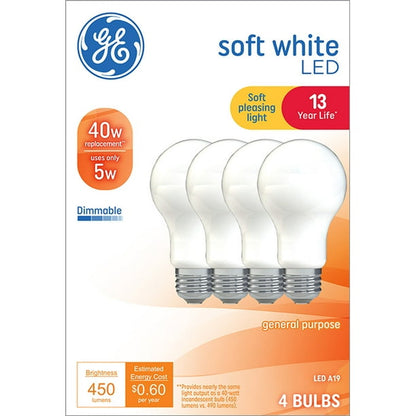 GE Lighting LED+ Speaker Lamp LED Light Bulbs, General Purpose, A21 Bulb, 9 Watts, 1 Pack