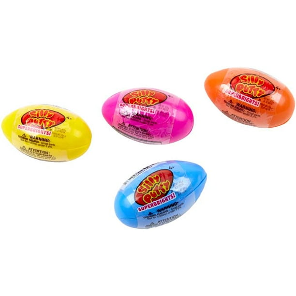 Silly Putty Super Brights Eggs, Assorted