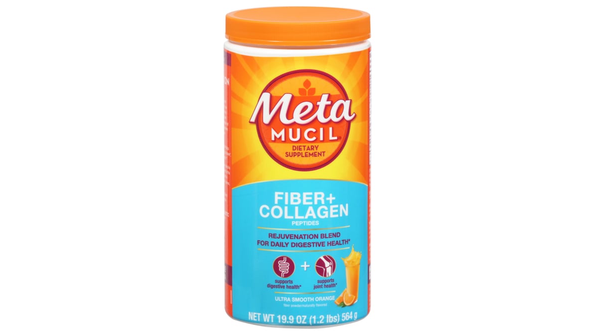 METAMUCIL FIBER SUPP S/F ORANGE 14.9OZ