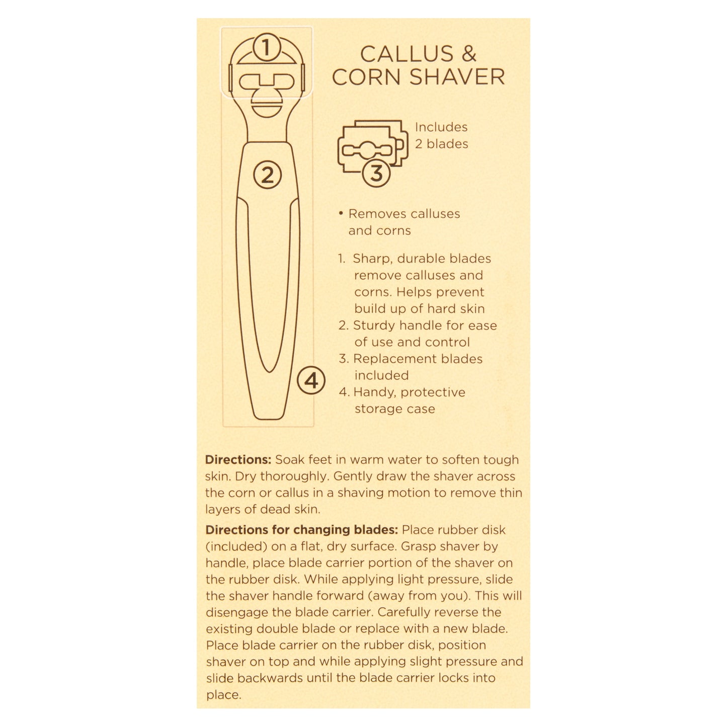 LDR CALLUS/CORN SHAVER
