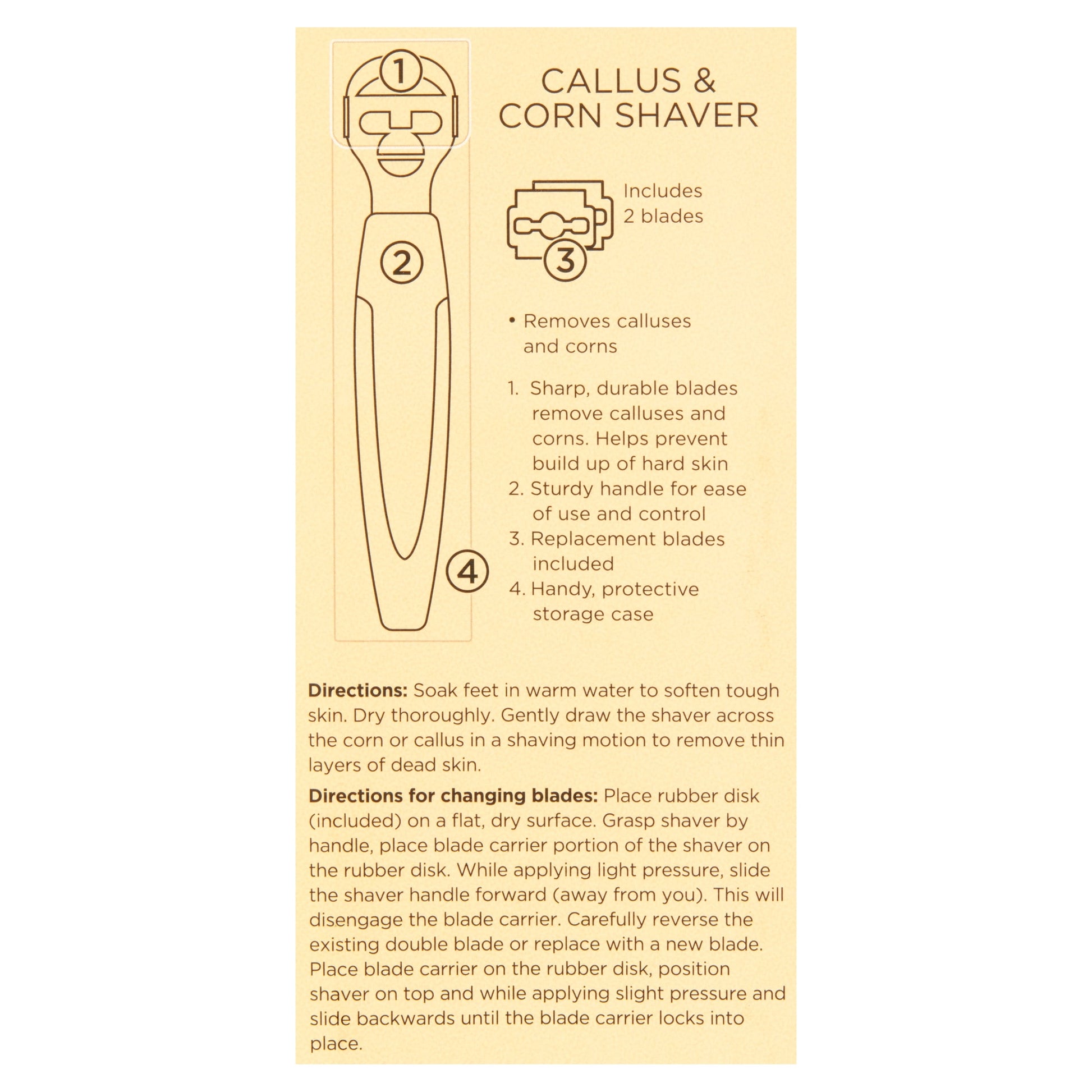 LDR CALLUS/CORN SHAVER