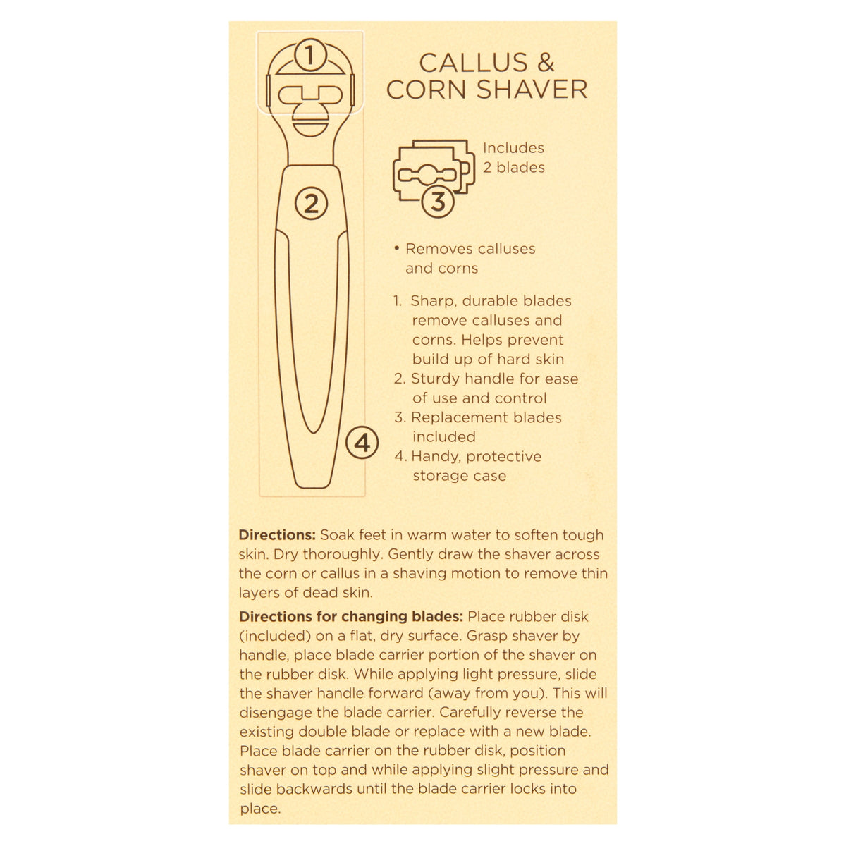 CAREone Corn and Callus Shaver