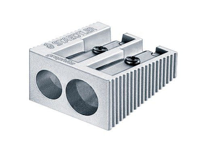 Staedtler Metal Sharpener, Double Hole for Pencils and Colored Pencils