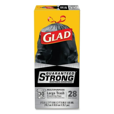 BAG GLAD TRASH DSTR BG 30GAL 4X28