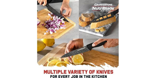 GraniteStone NutriBlade 6-Pc. Knife Set, 6.0 CT