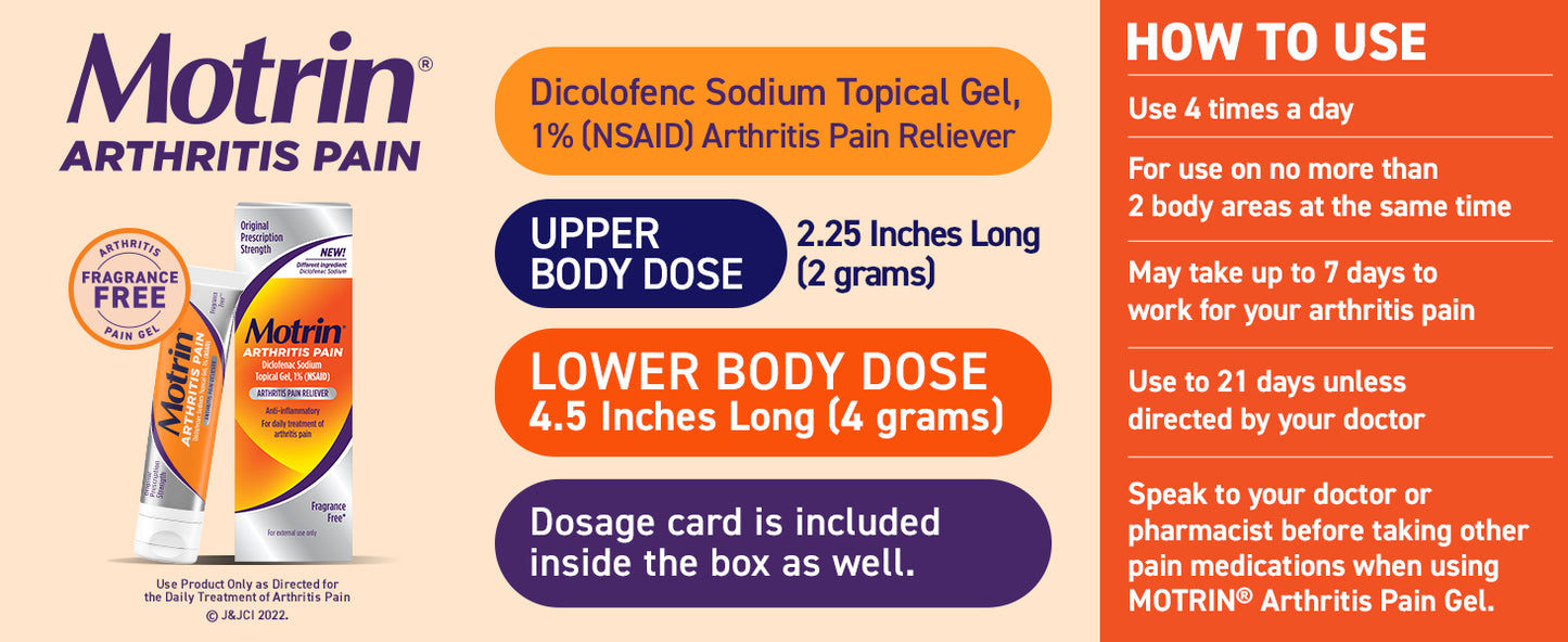 MOTRIN ARTHRITIS PAIN GL 1% 50GM