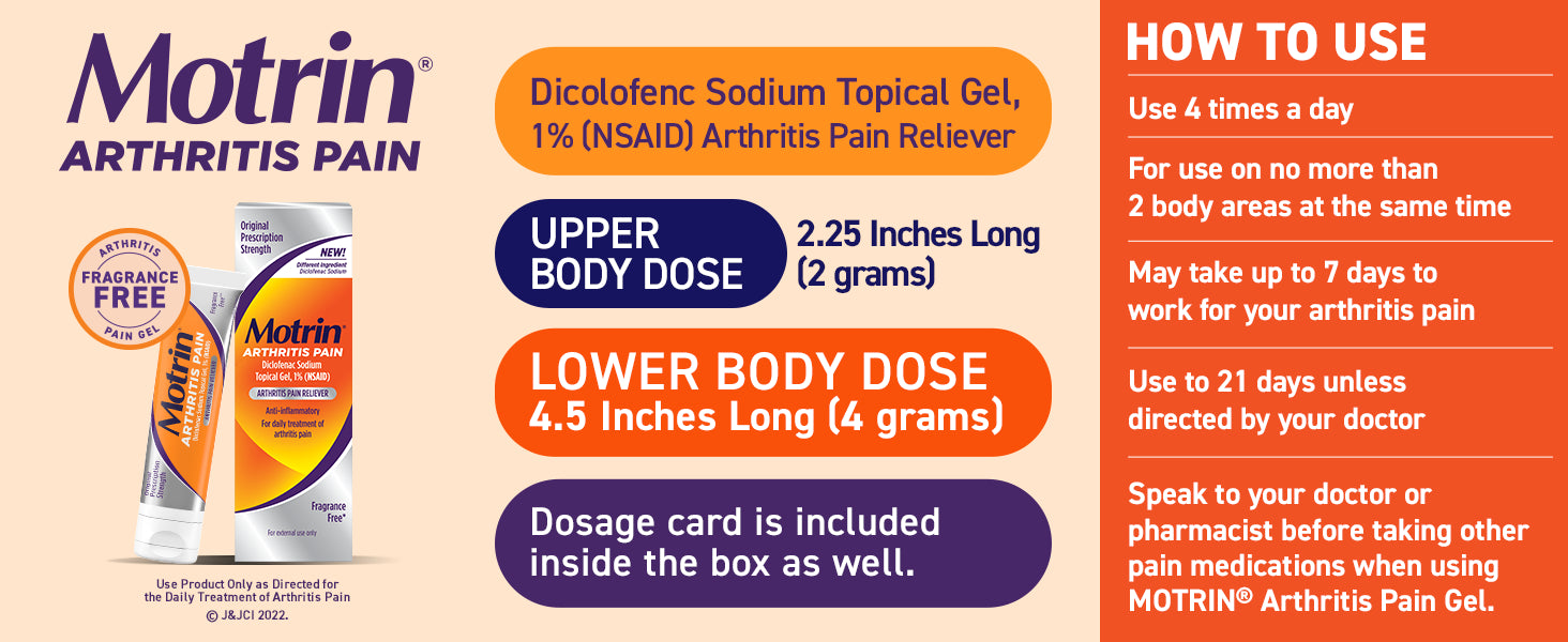 MOTRIN ARTHRITIS PAIN GL 1% 50GM