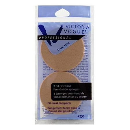 Victoria Vogue #212 Round Sponge 2 Count Foundation