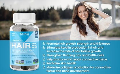 SUKU VITAMINS GUMMY,LUSCIOUS HAIR