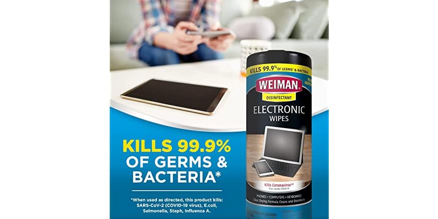 Blow Off Electronic Cleaning Wipes, 44 count