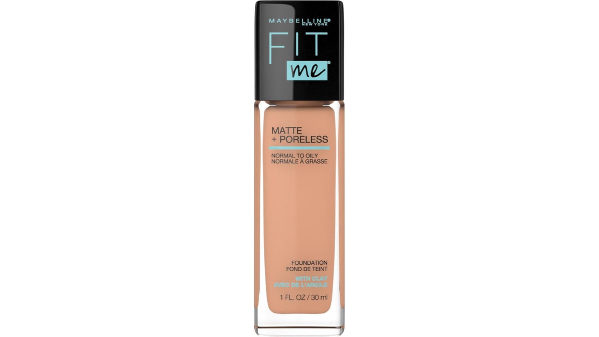 MAYBELLINE New York Fit Me Matte + Poreless Foundation Makeup, 245 Classic Beige, 1 oz