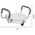 CAH RAISED TOILET SEAT EQ W/LOCK