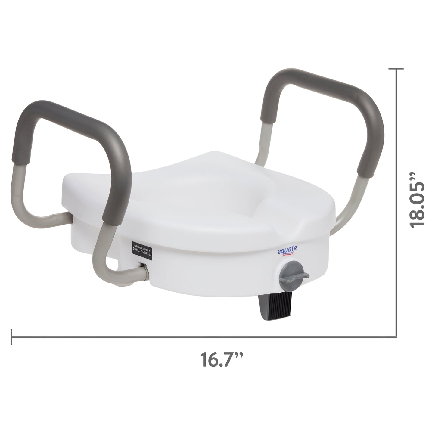 CAH RAISED TOILET SEAT EQ W/LOCK