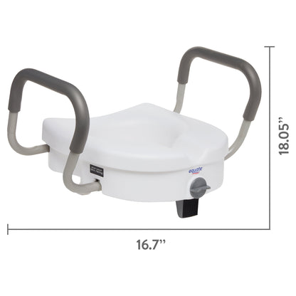 CAH RAISED TOILET SEAT EQ W/LOCK