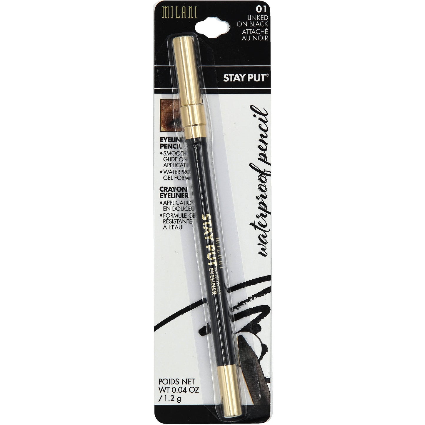 Milani Stay Put 24HR Mechanical Eye Liners (Black) After Dark