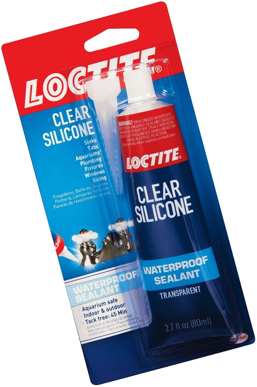 Loctite Clear Silicone Sealant, 2.7 oz
