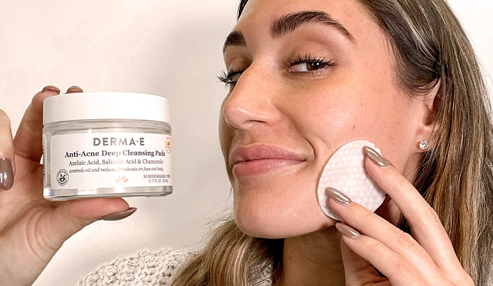 DERMA E CLEANSING PADS,ANTI ACNE