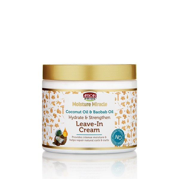 African Pride Leave-In Cream Coconut Oil & Baobab Oil 15oz