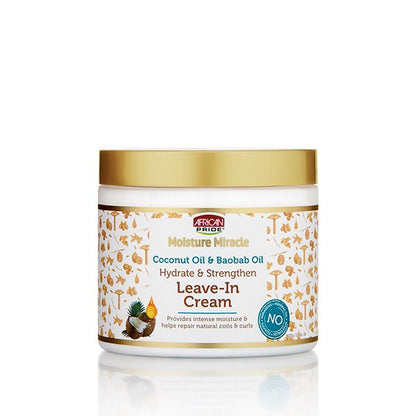 African Pride Leave-In Cream Coconut Oil & Baobab Oil 15oz