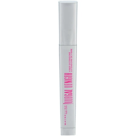 MAYBELLINE New York Illegal Length Fiber Extensions Washable Mascara, 930 Blackest Black, 0.22 oz