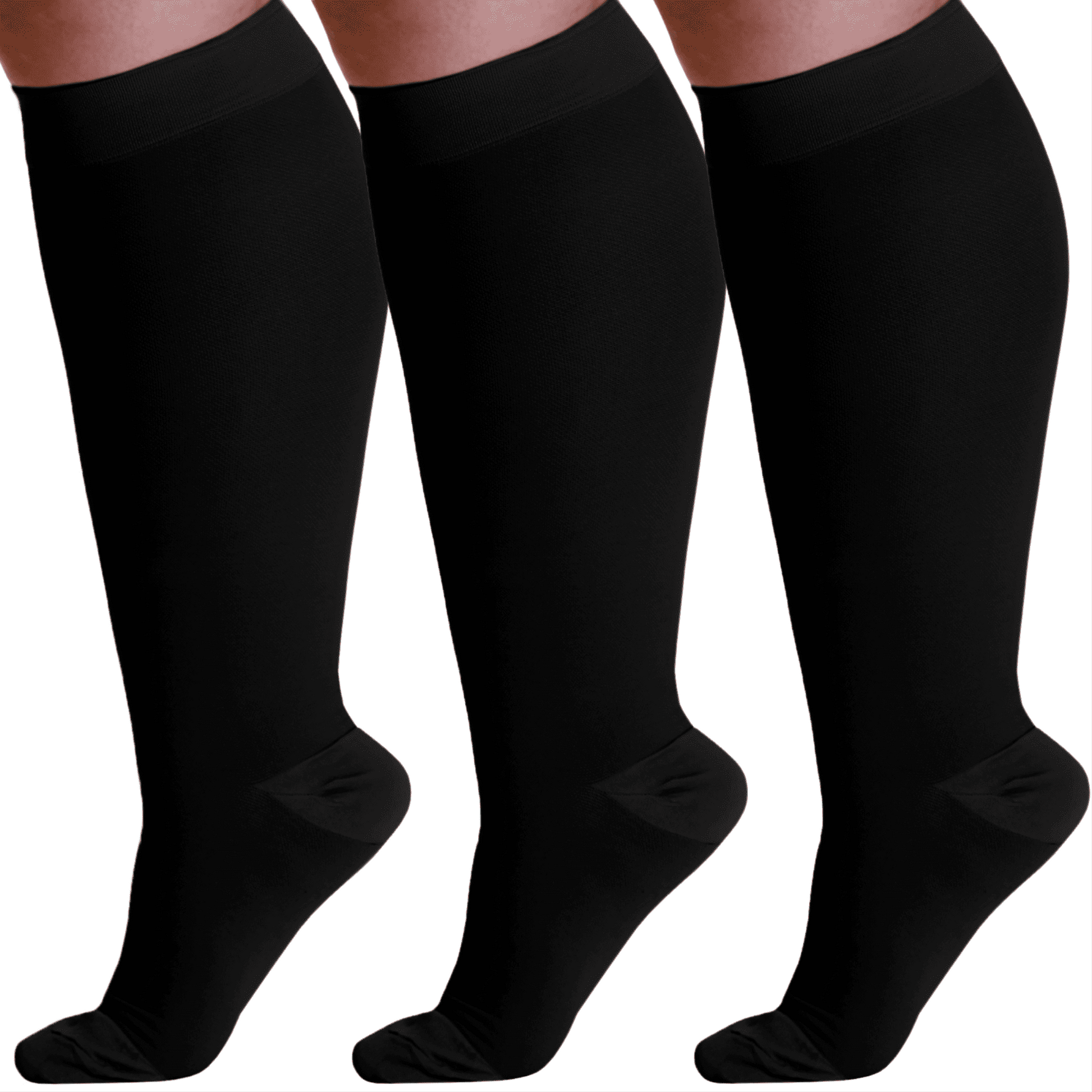 GNP SOCK MEN KNEE 20-30MMHG BLACK XL