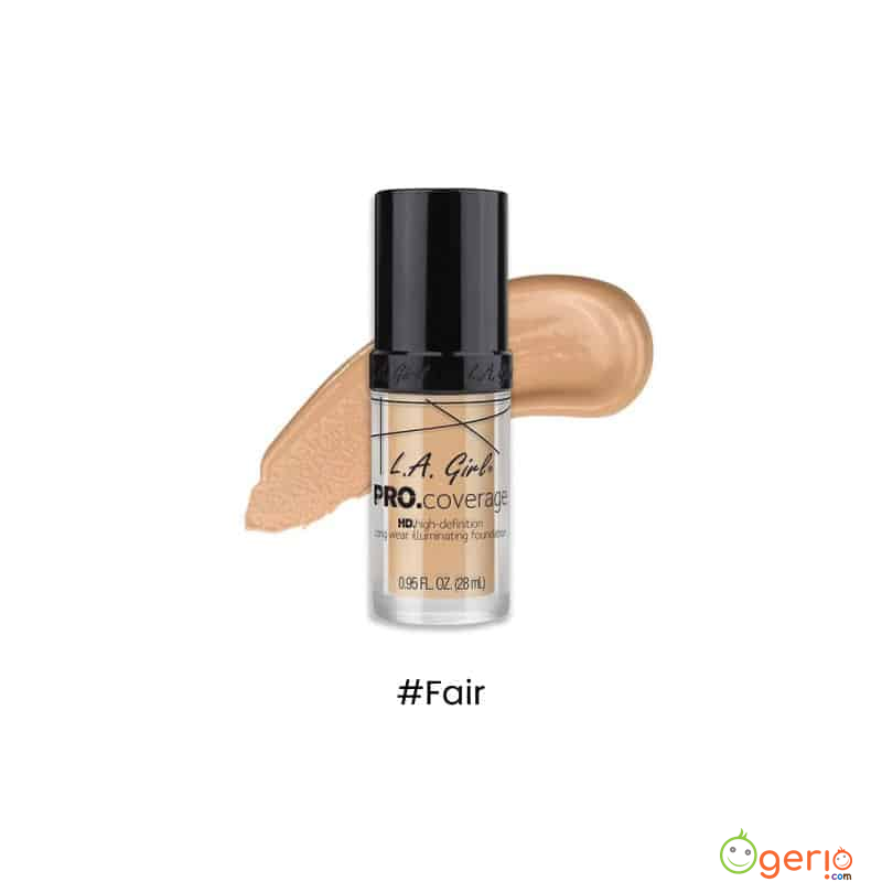 L.A. Girl PRO Coverage Illuminating Foundation Fair, 0.95 fl oz