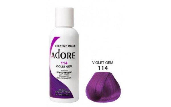Adore Semi-Permanent Haircolor #114 Violet Gem 4oz