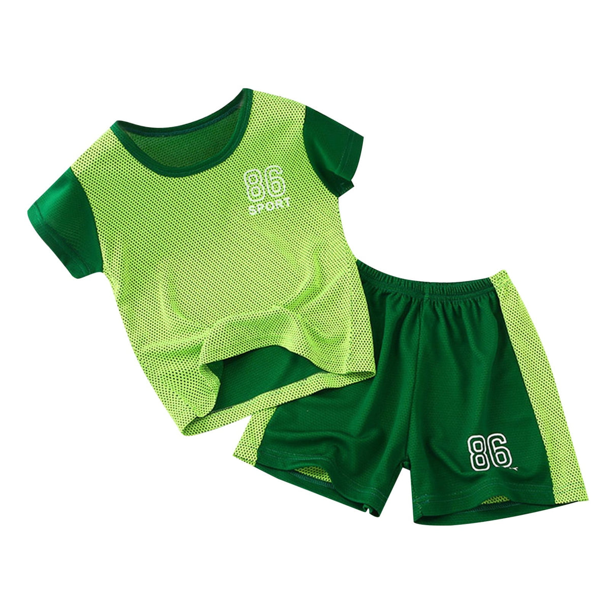 Little Boys Athletic Crew Cushion Comfort Stretch 5 Pack