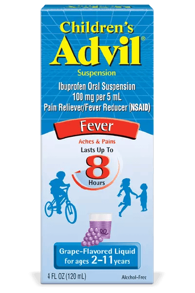 ADVIL CHILD SS 100/5 4OZ WGRP DF