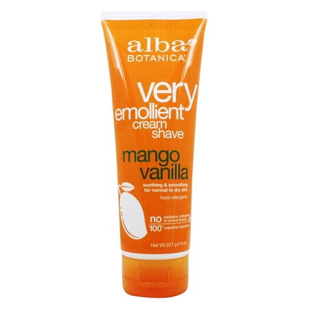 ALBA BOTANICA CREAM SHAVE,MANGO VANILLA