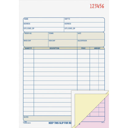 Adams Carbonless Sales Order Books - Two Part Forms, 50 Sheets