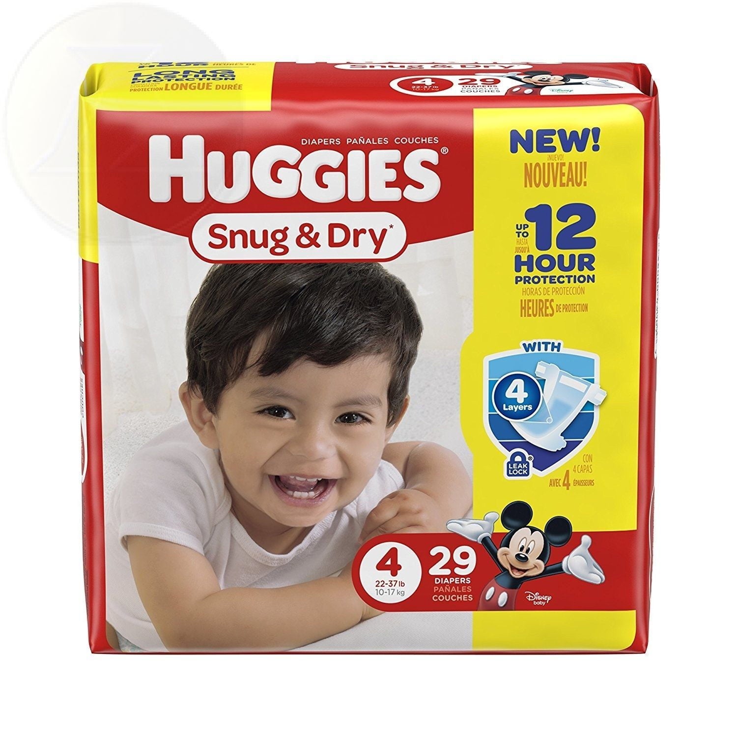 HUGGIES SNUG & DRY SZ4 DPR 150CT