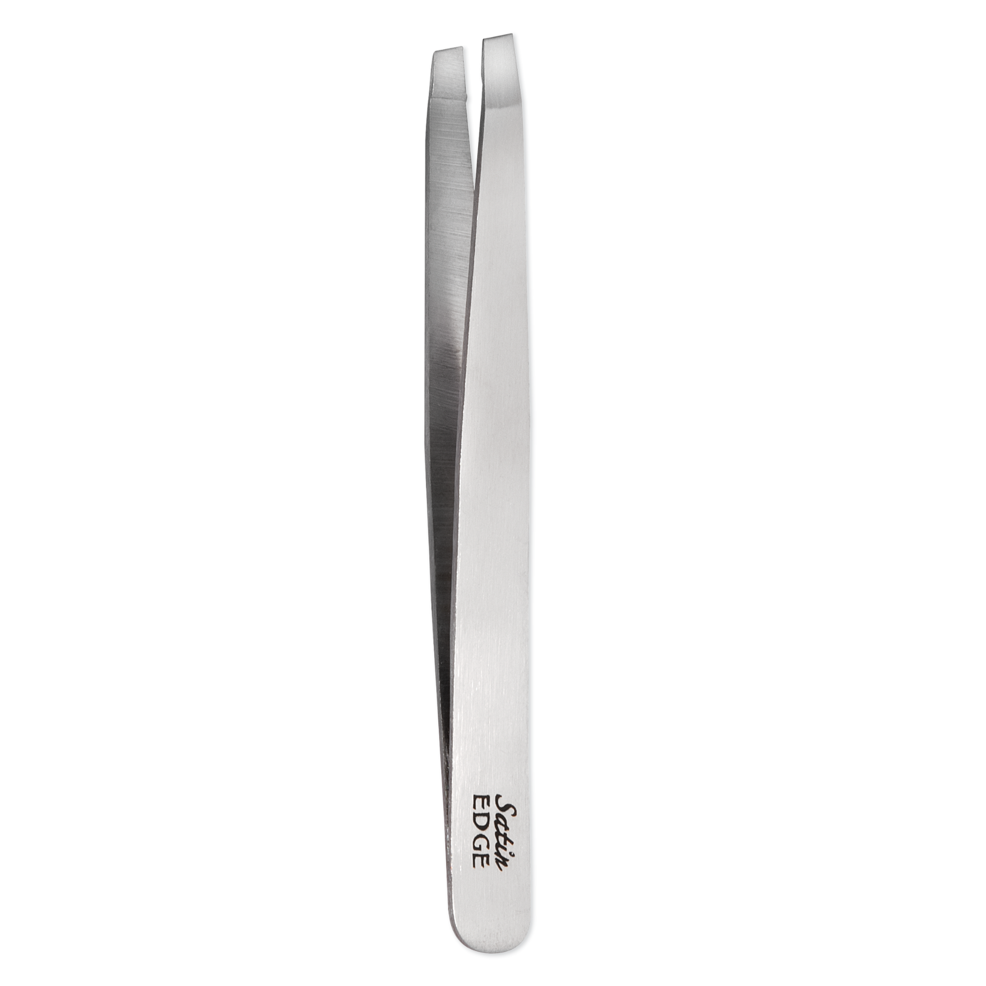 TWEEZER,SLANT TIP,BLACK