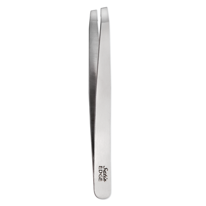 TWEEZER,SLANT TIP,BLACK