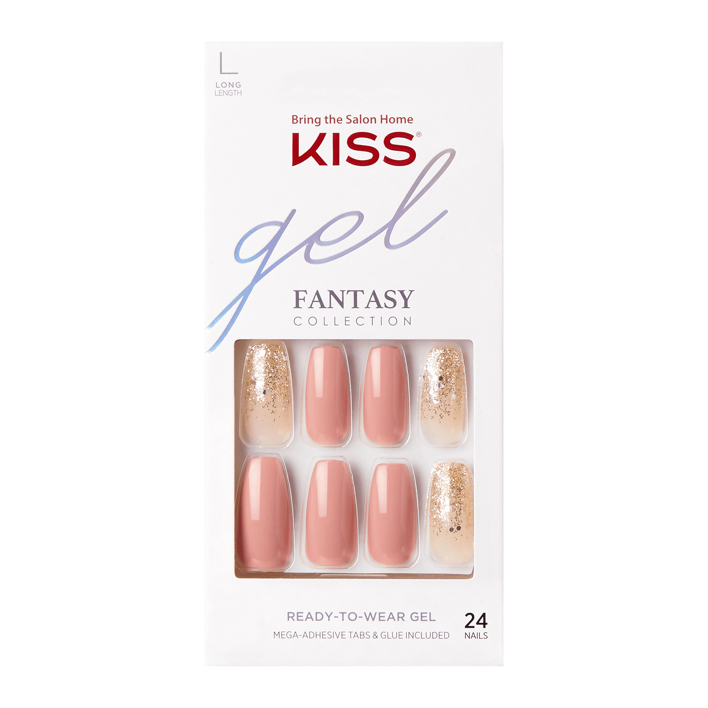 KISS Gel Fantasy Magnetic Ready To Wear Gel Nails - North Coast